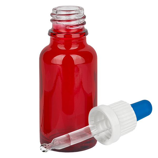 Butelka z pipetą 20 ml biała/niebieska OV RedLine UT18/20