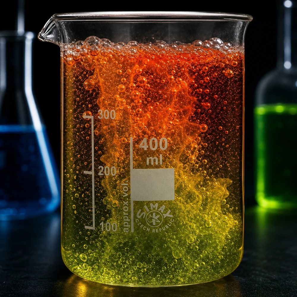Zlewka o pojemności 400 ml, o niskim kształcie, wykonana ze szkła borokrzemowego nadającego się do mycia w zmywarce, do zastosowań laboratoryjnych i kuchennych