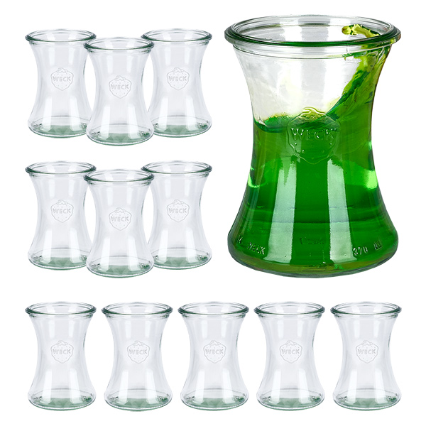 Zestaw 12 słoików Weck 370 ml słoik na delikatesy Zestaw 12 słoików Weck 370 ml słoik na delikatesy