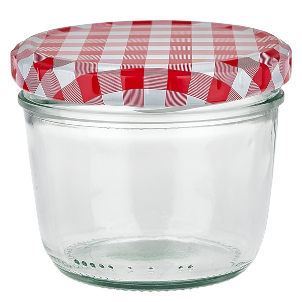 S&#322;oik 230 ml + pokrywka BasicSeal czerwona/bia&#322;a UN..