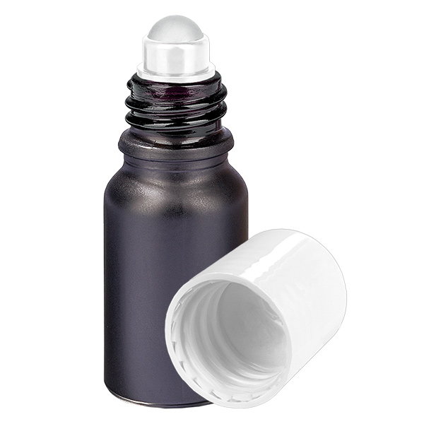 Butelka roll-on 10 ml bia&#322;a STD BlackLine UT18/10