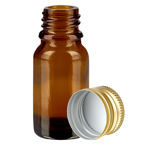 Butelka 10 ml 11 mm SV aluminiowo-z&#322;ota STD BrownL. UT18/10