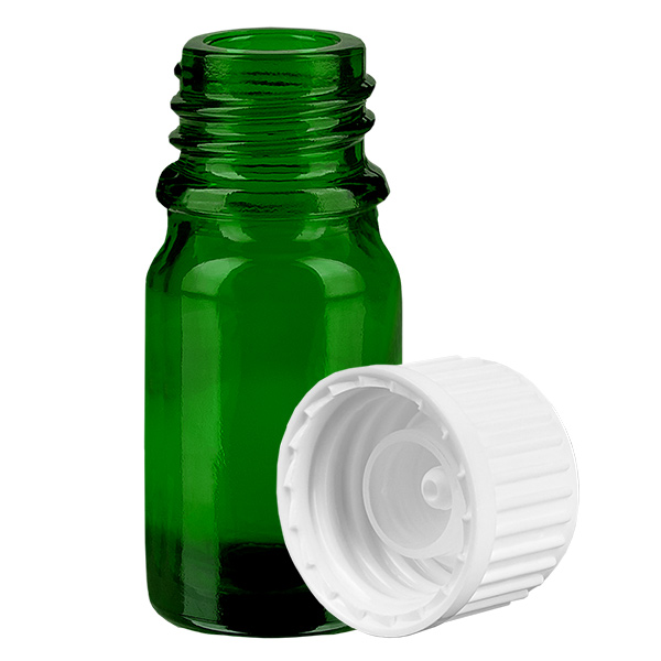 5 ml butelka (globul) 3 mm GR z przezroczystym korpusem STD GreenLine UT18/5