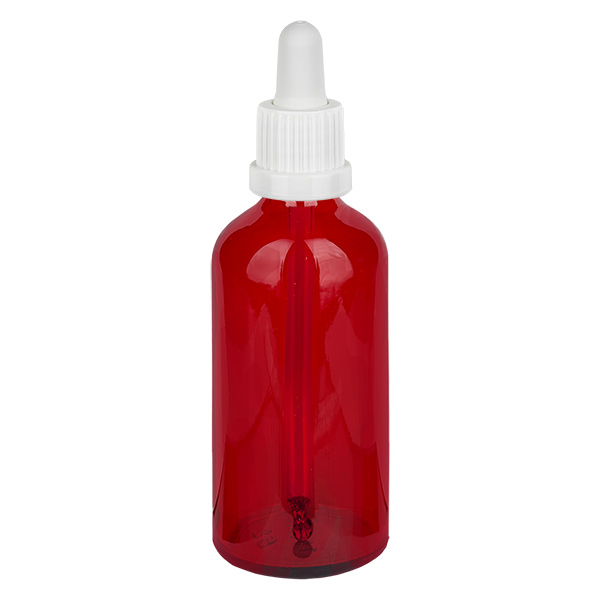 Butelka z pipet&#261; 100 ml bia&#322;a OV RedLine UT18/100