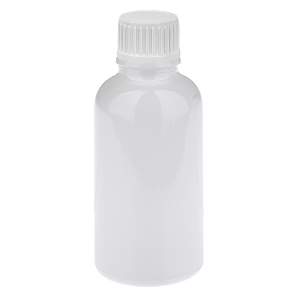 Butelka z zakraplaczem 30 ml, 0,9 mm, biała, zamknięcie standardowe WhiteLine UT18/30 Butelka z zakraplaczem 30 ml, 0,9 mm, biała, zamknięcie standardowe WhiteLine UT18/30