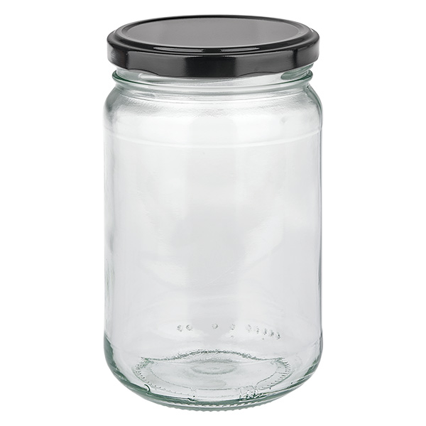 S&#322;oik okr&#261;g&#322;y 305 ml z pokrywk&#261; BasicSeal czarna UNiTWIST