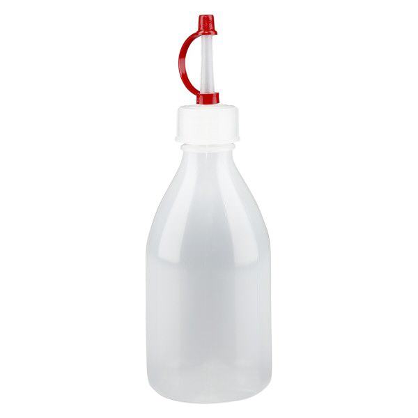 Butelka z zakraplaczem 100 ml, butelka laboratoryjna z wąską szyjką Butelka z zakraplaczem 100 ml, butelka laboratoryjna z wąską szyjką