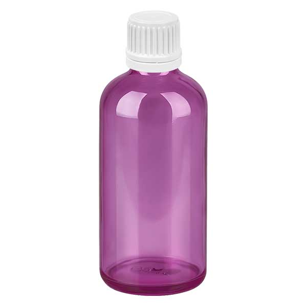 Butelka 100 ml z zakr&#281;tk&#261; 11 mm bia&#322;a Oryginalna zakr&#281;tka PurpleLine UT18/100