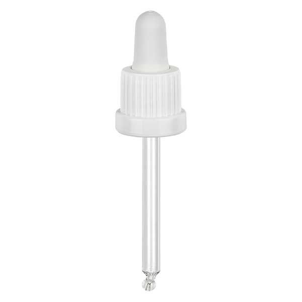 Nasadka do pipet biała DIN18, długość pipety 66 mm z pierścieniem zabezpieczającym przed manipulacją. Nie przepuszcza alkoholu. Do ApoGlas® 20 ml brązowa(+++), niebieska(+++) z gwintem 18 mm. Nasadka do pipet biała DIN18, długość pipety 66 mm z pierścieniem zabezpieczającym przed manipulacją. Nie przepuszcza alkoholu. Do ApoGlas® 20 ml brązowa(+++), niebieska(+++) z gwintem 18 mm.