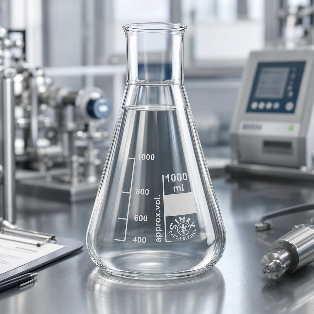 Kolba Erlenmeyera z szeroką szyjką 1000 ml