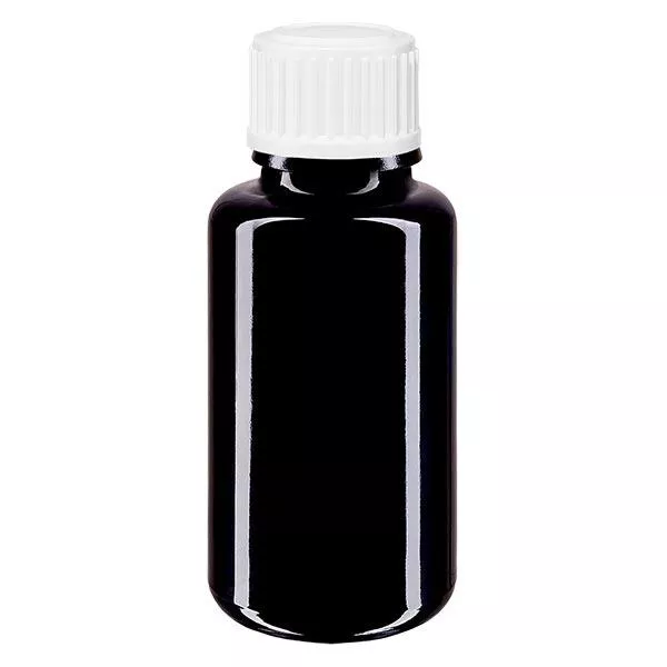 Butelka apteczna viol. 20ml zakraplacz biały 0,8mm szt. Butelka apteczna viol. 20ml zakraplacz biały 0,8mm szt.