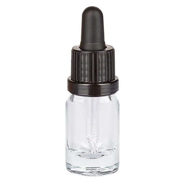 Butelka do leków płynnych 5 ml, czarna OV ClearLine UT18/5 Butelka do leków płynnych 5 ml, czarna OV ClearLine UT18/5