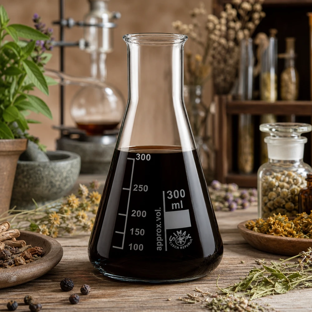 Kolba Erlenmeyera 300 ml z wąską szyjką