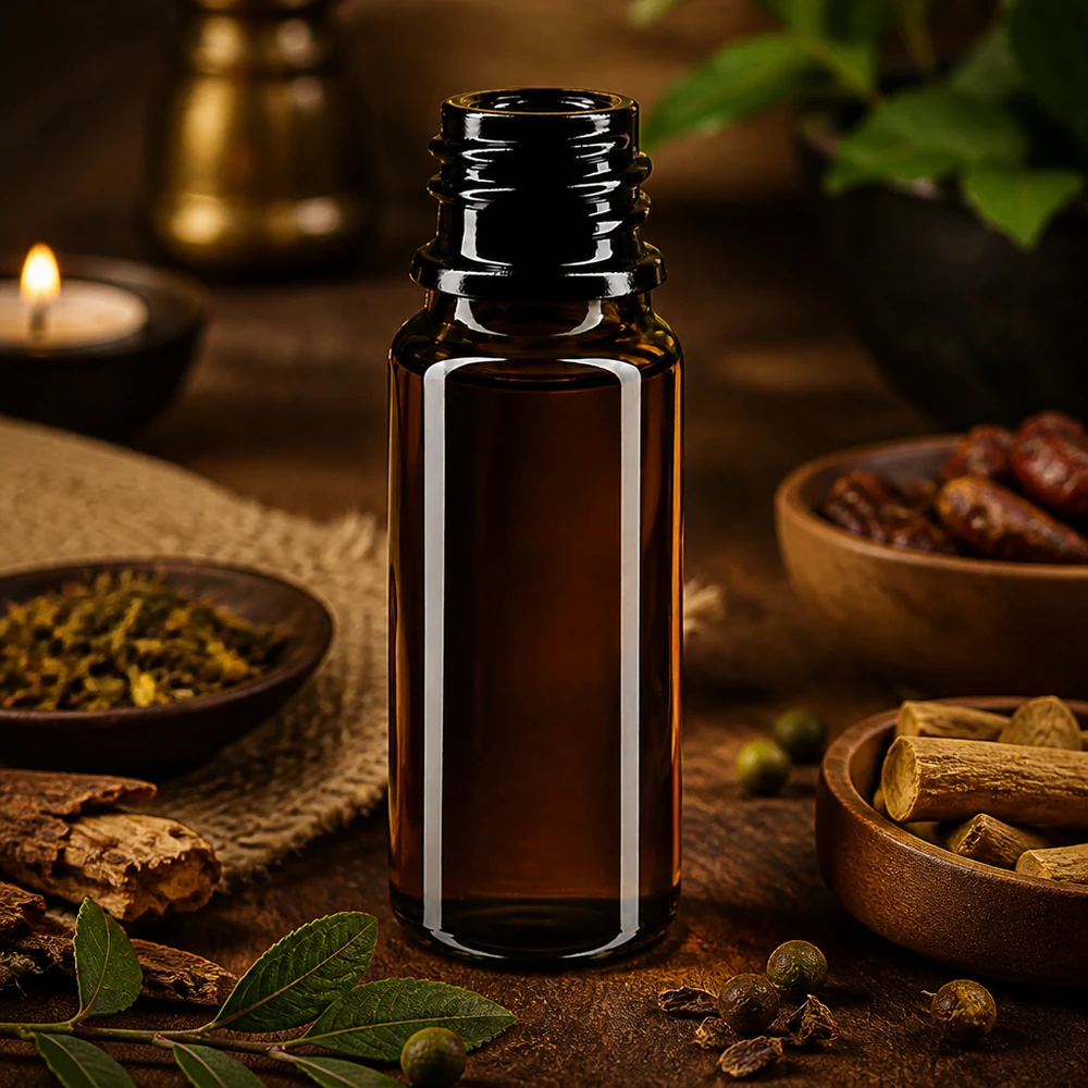 Butelka Premium Mironglass 10ml DIN 18 brązowo-fioletowa do profesjonalnej aromaterapii