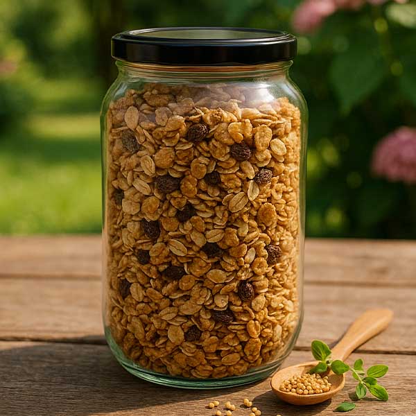 Słoik okrągły 1062 ml z pokrywką BasicSeal w kolorze czarnym UN..