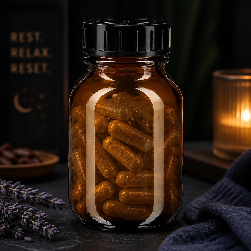 Butelka z szeroką szyjką o pojemności 50 ml z bursztynowego szkła z zakrętką Chroniący przed światłem słoik o pojemności 50 ml z bursztynowego szkła z zakrętką zabezpieczającą przed dziećmi