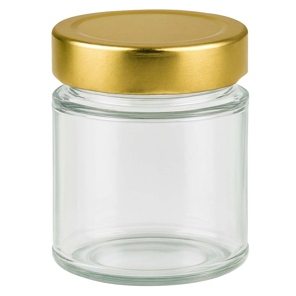 200g Honigglas mit goldenem Deckel BasicSeal UNiTWIST