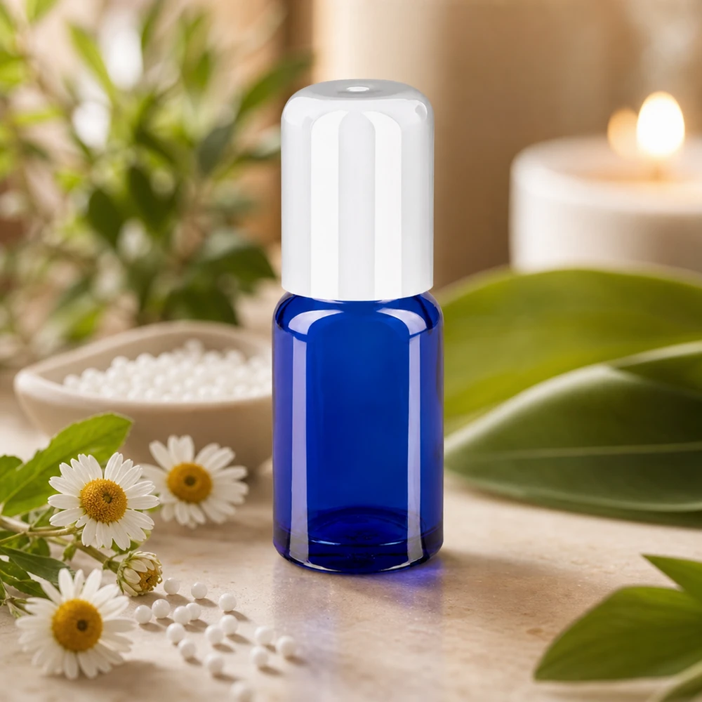 Wytrzymała szklana butelka z zakrętką typu roll-on o pojemności 10 ml do długotrwałego przechowywania olejków