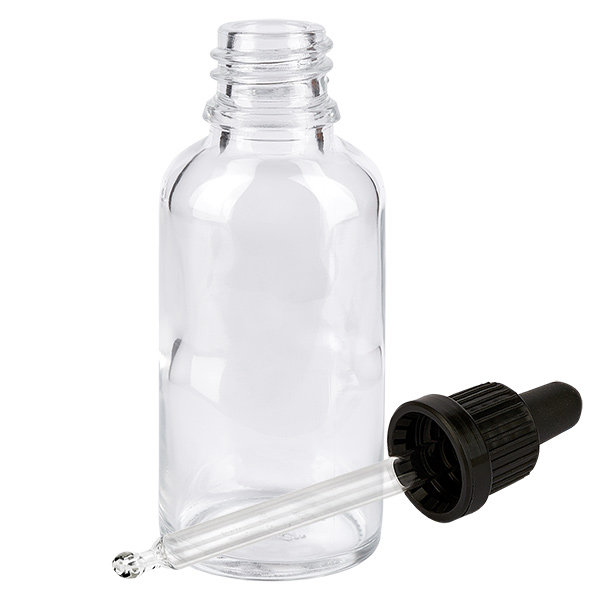 50 ml butelka do leków płynnych z pipetą, czarna OV ClearLine UT18/50 50 ml butelka do leków płynnych z pipetą, czarna OV ClearLine UT18/50