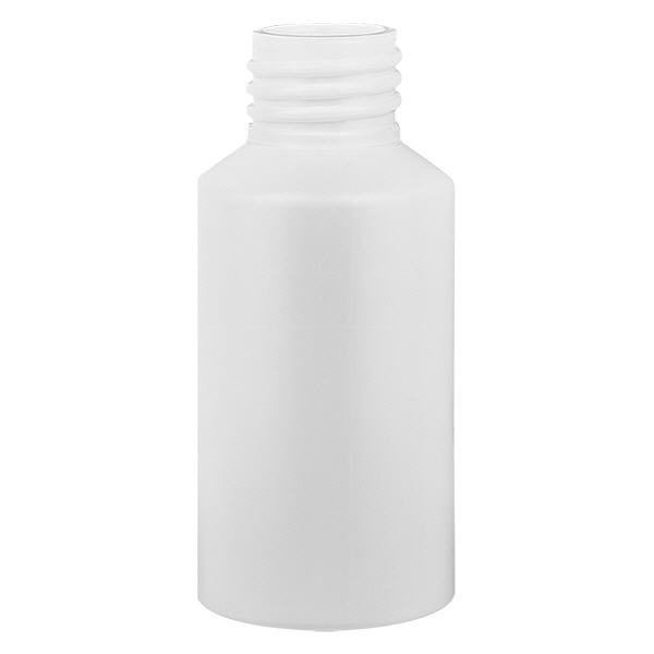 Butelka apteczna HDPE 50ml biała, bez zakrętki Butelka apteczna HDPE 50ml biała, bez zakrętki