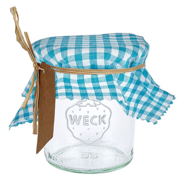 Serwetka materia&#322;owa turkusowa w kratk&#281; 120x120mm kwadratowa