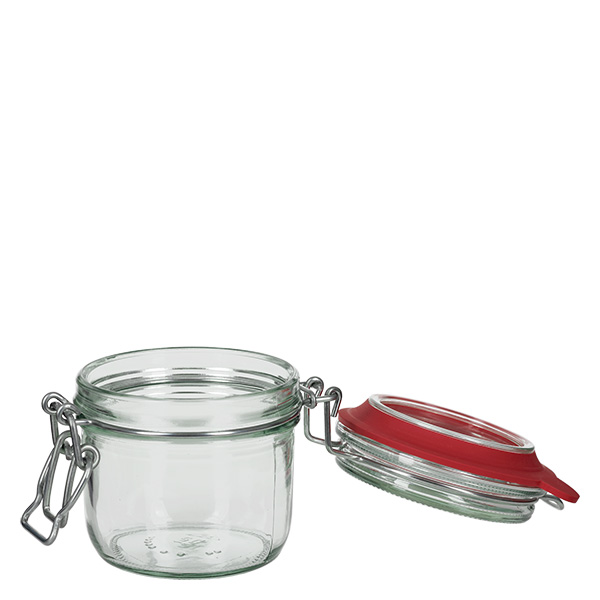 S&#322;oik do przechowywania o pojemno&#347;ci 255 ml z uchyln&#261; pokrywk&#261; UNiTWIST. Kompletny s&#322;oik z gumowym pier&#347;cieniem w rozmiarze RR82.