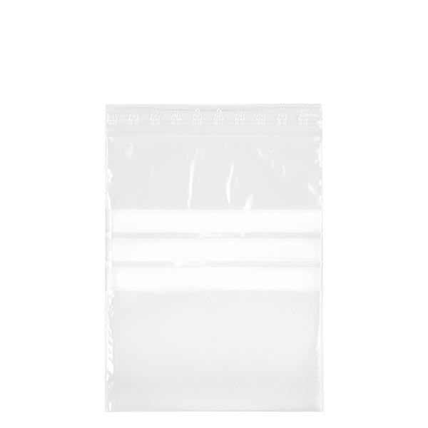 PolyZip z polem do pisania (opakowanie 100 szt.) 250x350mm. Wykonane z przezroczystego PE 50&#181;m. R&#243;wnie&#380; do &#380;ywno&#347;ci. Z polem do pisania i zamkni&#281;ciem na zamek b&#322;yskawiczny.