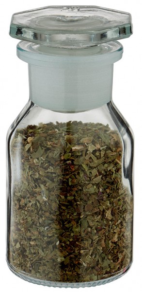 Pomys&#322; na s&#322;oik na przyprawy: butelka z prostym dnem 50 ml z szerok&#261; szyjk&#261;, przezroczyste szk&#322;o