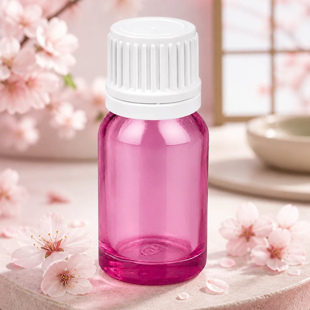 Butelka z zakraplaczem 10 ml 0,7 mm biała Oryginalna zakrętka PurpleLine UT18/10 Kompaktowa fioletowa szklana butelka 10 ml z precyzyjnym zakraplaczem do aromaterapii PurpleLine