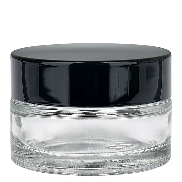 Szklany słoik 20 ml przezroczysty z pokrywką UNiTWIST Szklany słoik 20 ml przezroczysty z pokrywką UNiTWIST