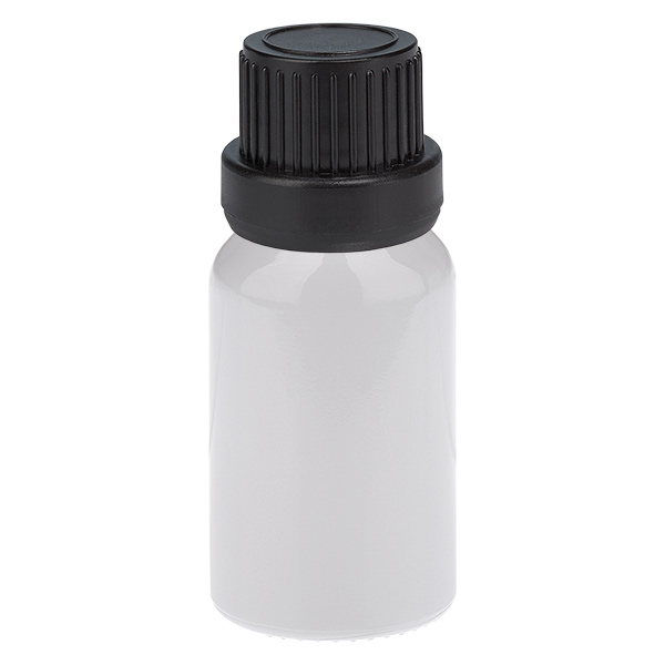 Butelka 10 ml, zakrętka 11 mm, czarna, zabezpieczenie przed otwarciem przez osoby nieuprawnione WhiteLine UT18/10 Butelka 10 ml, zakrętka 11 mm, czarna, zabezpieczenie przed otwarciem przez osoby nieuprawnione WhiteLine UT18/10