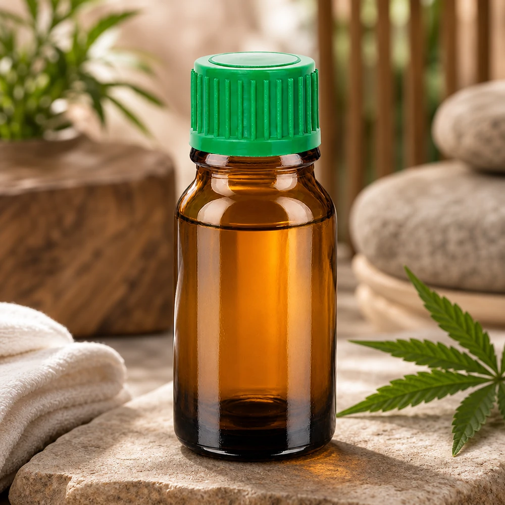 STD BrownLine UT18/10 butelka z zakraplaczem 10ml brązowe szkło zielona nakrętka do naturopatii