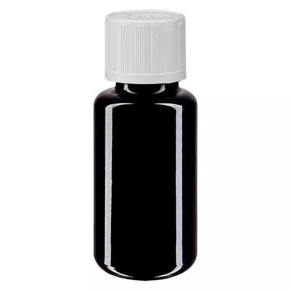 Butelka apteczna viol. 20ml zakraplacz biały KiSi St Butelka apteczna viol. 20ml zakraplacz biały KiSi St