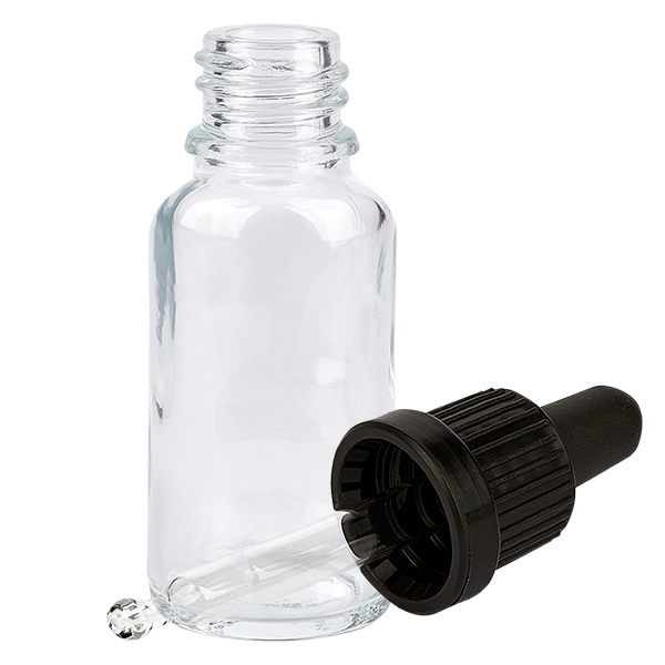 Butelka do leków płynnych 20 ml, czarna OV ClearLine UT18/20