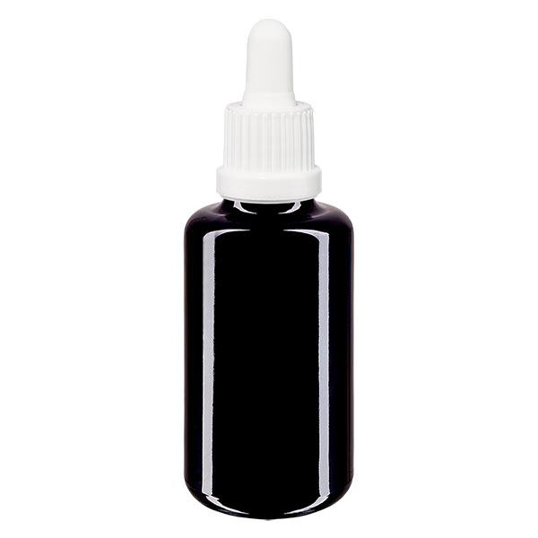 Butelka apteczna viol. 30ml pipeta biała OV Butelka apteczna viol. 30ml pipeta biała OV