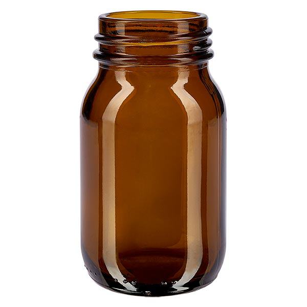 Butelka z szerok&#261; szyjk&#261; o pojemno&#347;ci 100 ml z bursztynowego szk&#322;a