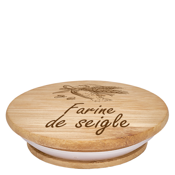 Drewniana pokrywka „farine de seigle” do WECK RR100 Drewniana pokrywka „farine de seigle” do WECK RR100
