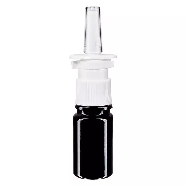 Butelka apteczna viol. 5ml atomizer do nosa biały St Butelka apteczna viol. 5ml atomizer do nosa biały St