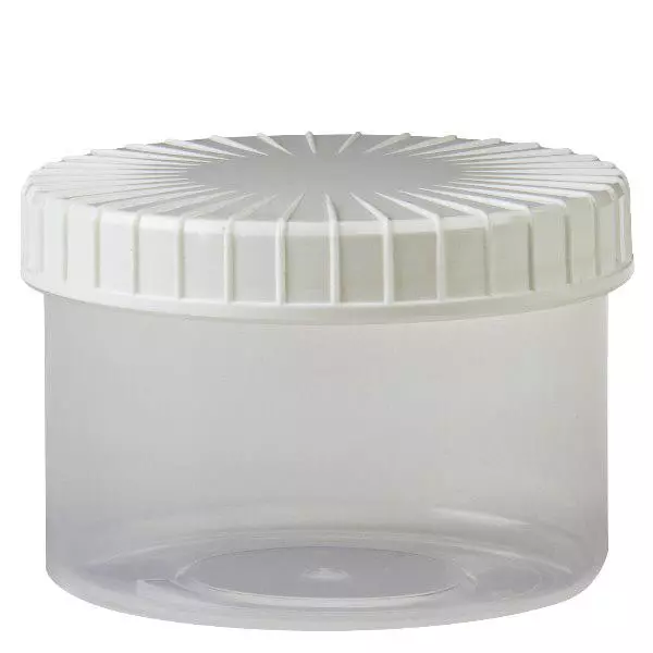 Przezroczysty, zakręcany słoik 250 ml z rowkowaną krawędzią