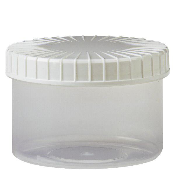 Przezroczysty, zakręcany słoik 250 ml z rowkowaną krawędzią Przezroczysty, zakręcany słoik 250 ml z rowkowaną krawędzią