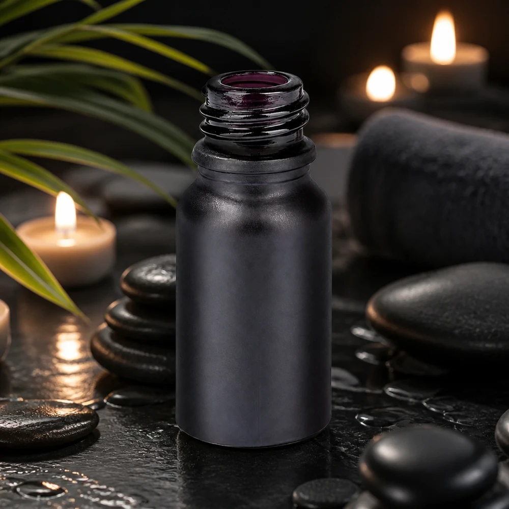 Butelka apteczna 10 ml BlackLine UT18/10 UNiTWIST Elegancka butelka aptekarska BlackLine UT18/10 UNiTWIST o pojemności 10 ml do stylowej aromaterapii i odnowy biologicznej