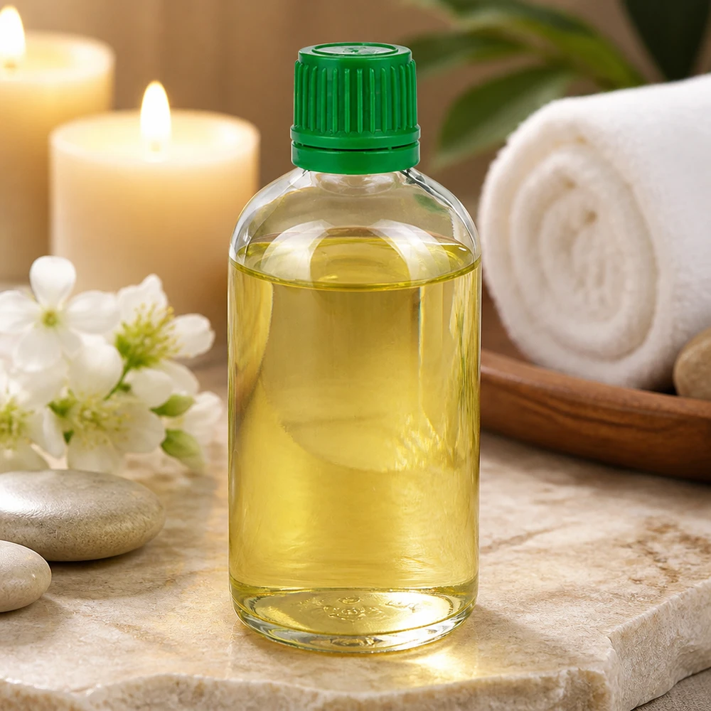 Butelka ClearLine UT18 o pojemności 100 ml z zieloną oryginalną nakrętką w stylu wellness spa