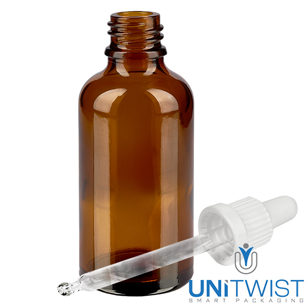 50 ml butelka z pipet&#261;, bia&#322;a OV BrownLine UT18/50