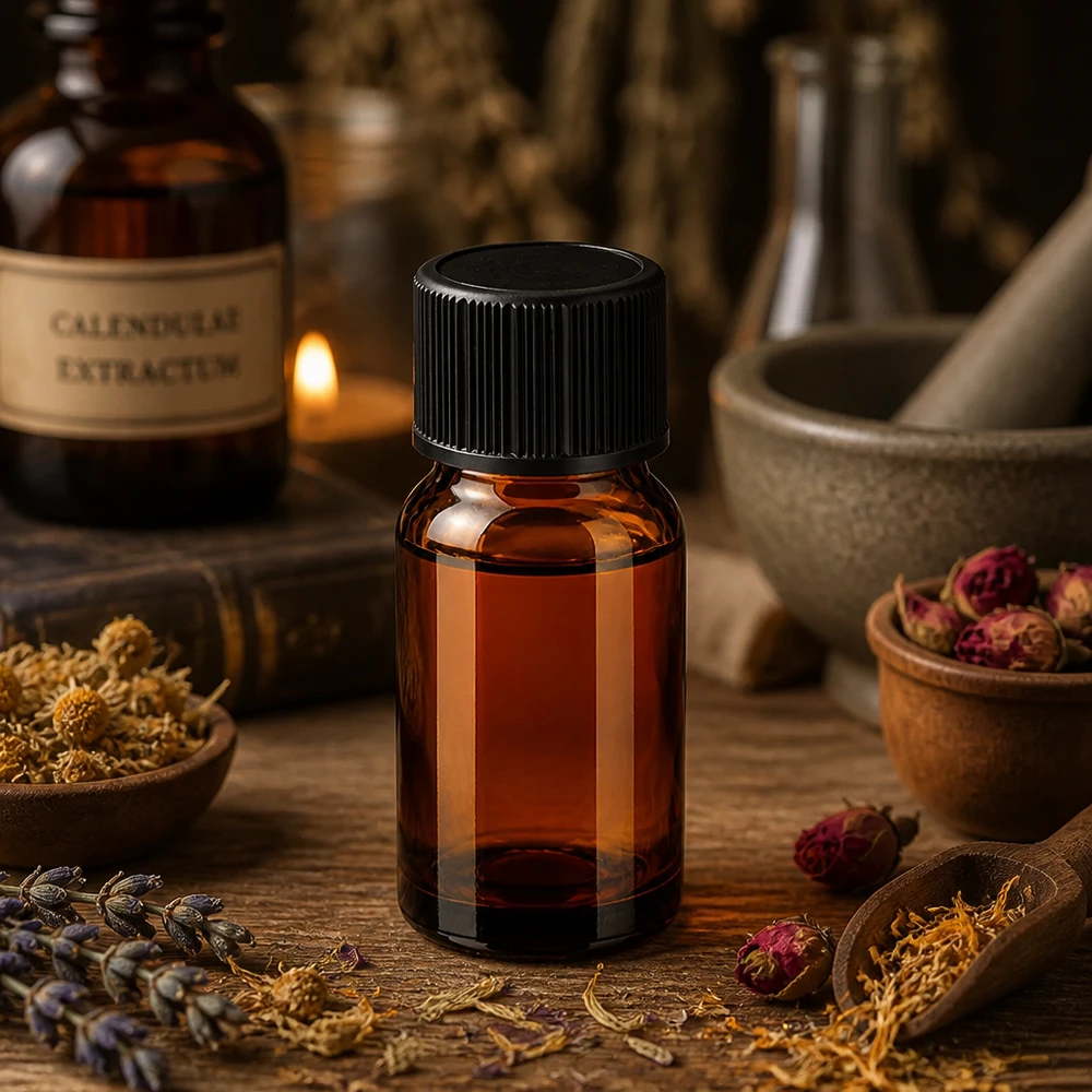 Butelka z zakraplaczem BrownLine 10 ml z ochroną UV przez brązowe szkło do aromaterapii i kosmetyków naturalnych