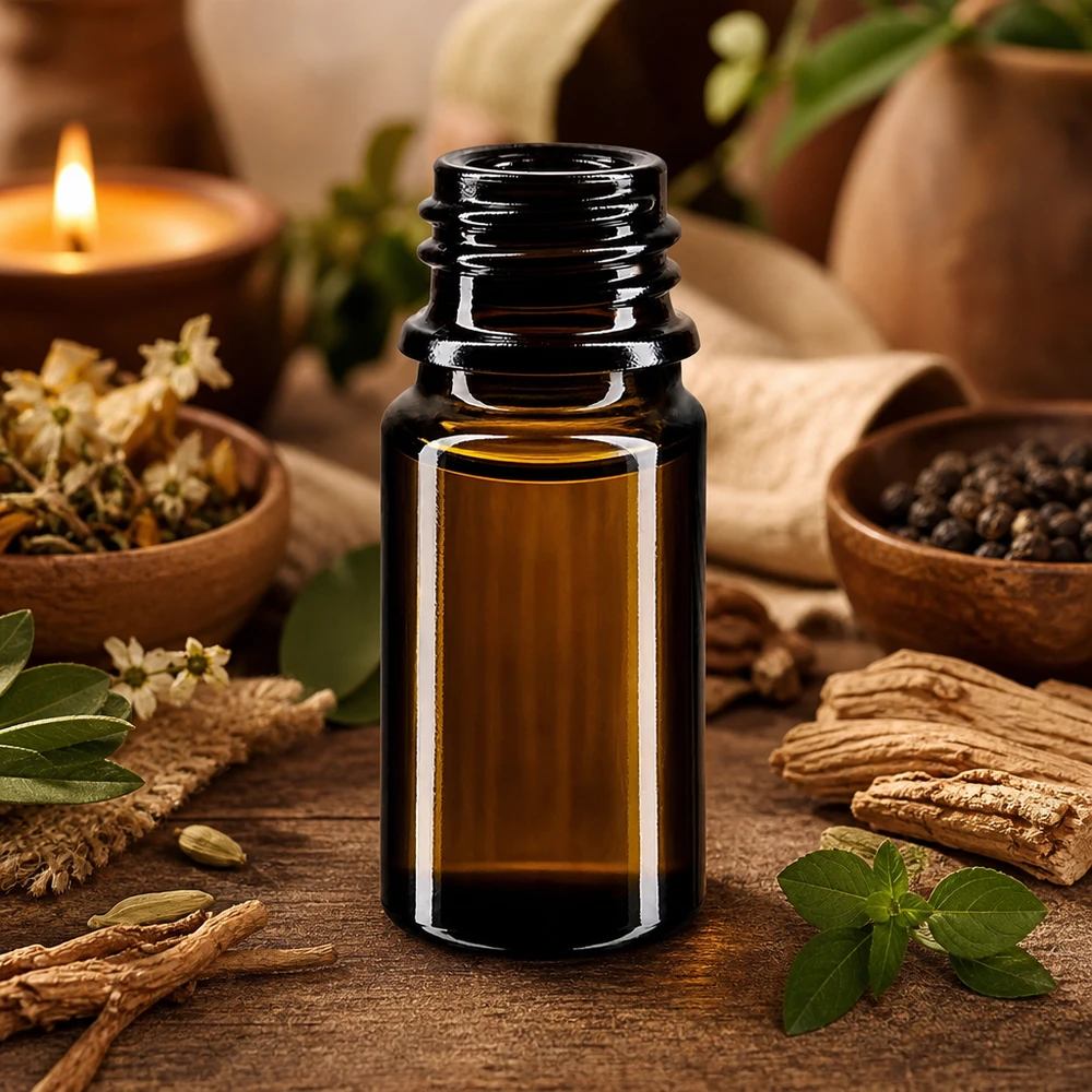 Butelka z zakraplaczem 5 ml „Orion” szkło fioletowe Miron® Poręczna butelka z zakraplaczem Orion o pojemności 5 ml, wykonana z fioletowego szkła Miron, idealna do aromaterapii i odnowy biologicznej.