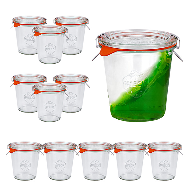 Zestaw 12 szklanek Weck o wysokości 290 ml i pojemności 1/5 l Zestaw 12 szklanek Weck o wysokości 290 ml i pojemności 1/5 l