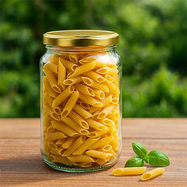 375 ml okrągły słoik z pokrywką BasicSeal złotą UNiTWIST