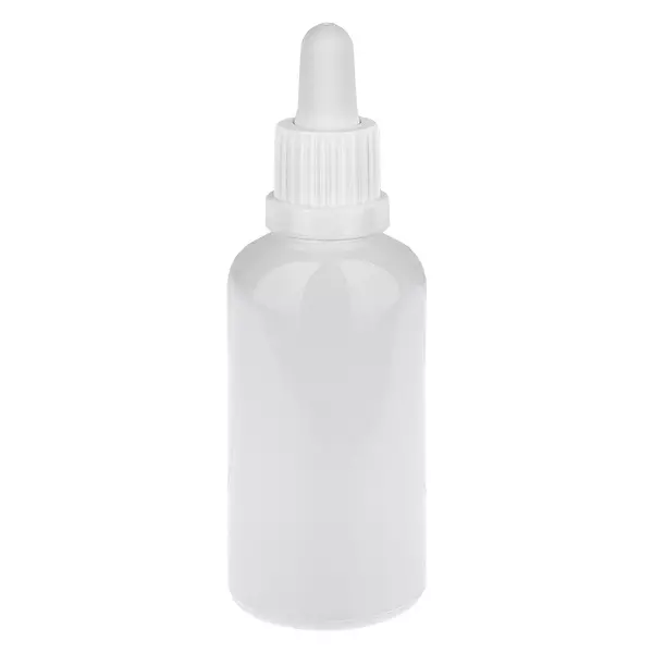 Butelka z pipetą 50 ml, biała, zamknięcie zabezpieczające WhiteLine UT18/50 Butelka z pipetą 50 ml, biała, zamknięcie zabezpieczające WhiteLine UT18/50