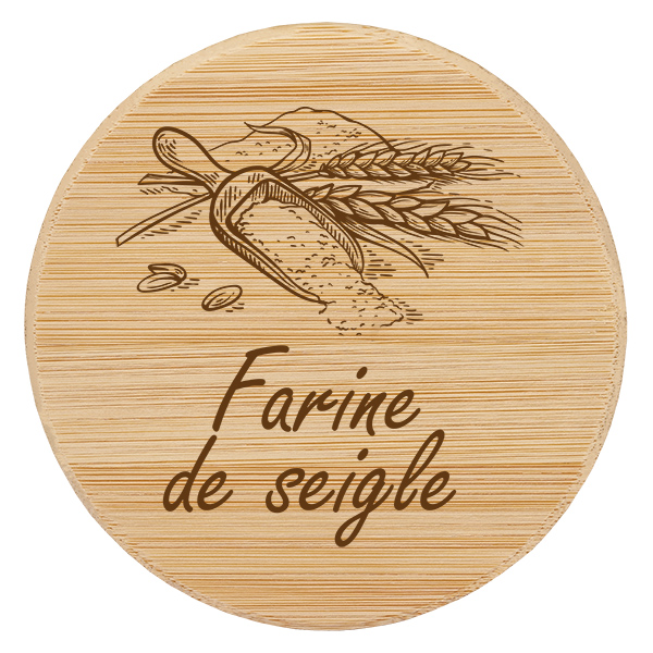 Drewniana pokrywka „farine de seigle” do WECK RR100 Drewniana pokrywka „farine de seigle” do WECK RR100