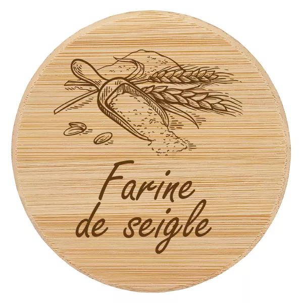 Drewniana pokrywka „farine de seigle” do WECK RR100 Drewniana pokrywka „farine de seigle” do WECK RR100
